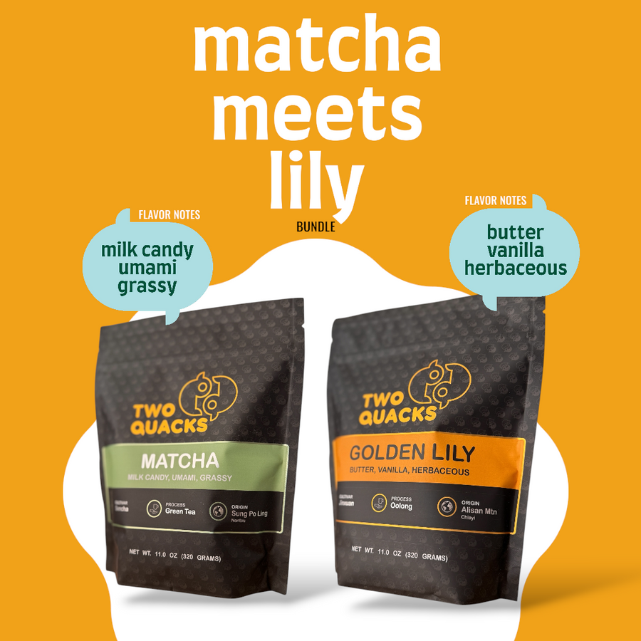 Matcha Meets Lily — Milk Tea Duo Bundle
